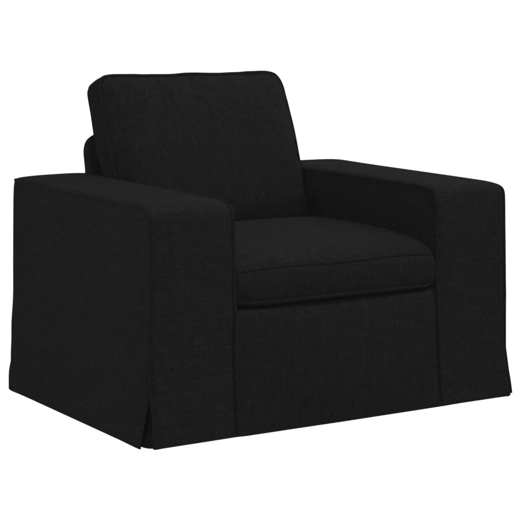 Set di divani 2 pcs Nero 162 x 80 x 82 cm Tessuto 3407502