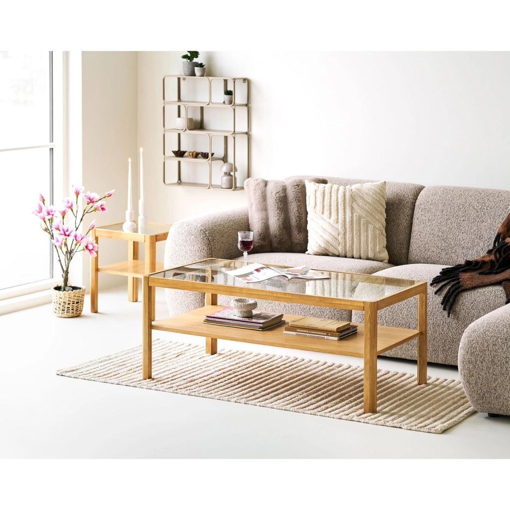 Mensola Lanciano, Beige, Metallo, 18x48x64 cm