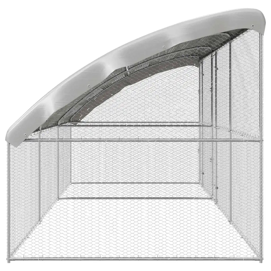 Gabbia per polli 3 pcs Argento 600 x 200 x 200 cm 3368320