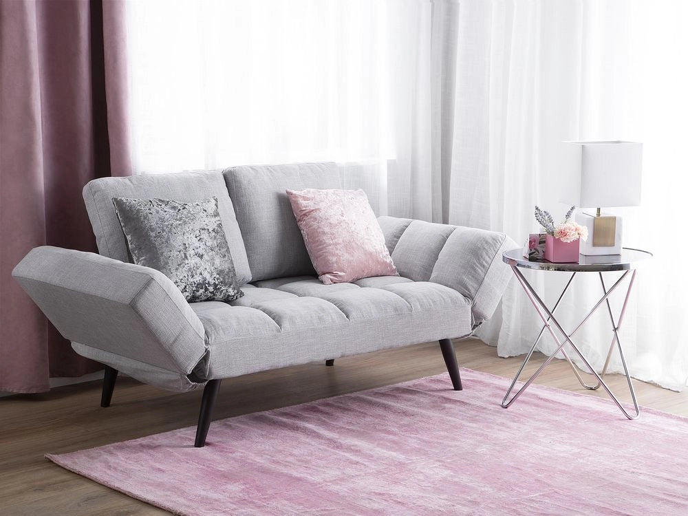 Divano Letto Bianco Divanetto Braccioli Regolabili Minimalista
