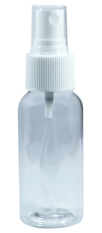 BOTTIGLIA 60 ML IN PLASTICA CON  SPRUZZO E TAPPO SALVA LIQUIDI