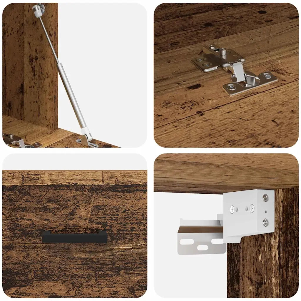 Mobiletto a muro Legno vecchio 60 x 36,5 x 35 cm 879552