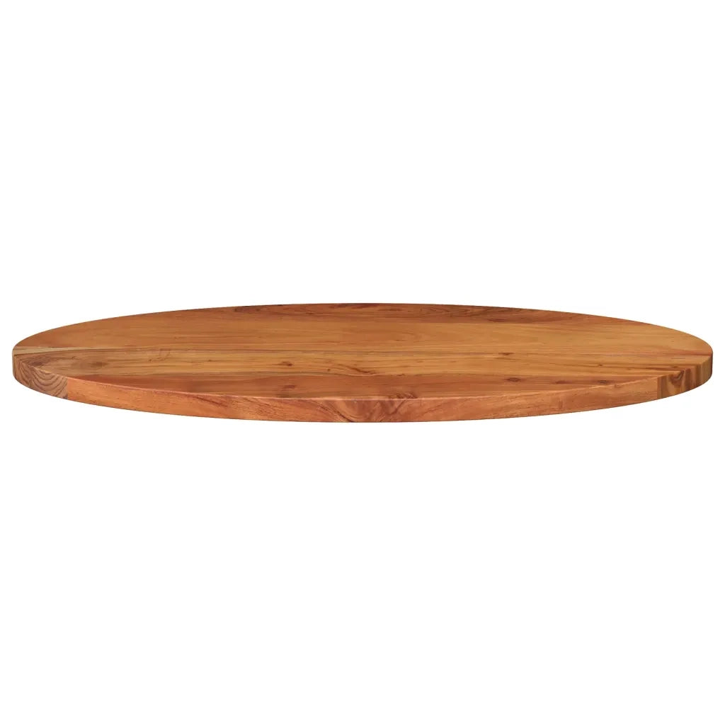 Piano Tavolo 120x50x3,8 cm Ovale in Legno Massello di Acacia 370814