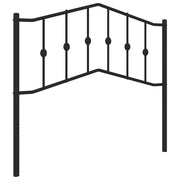 Testiera | Testata di Ricambio in Metallo Nero 100 cm