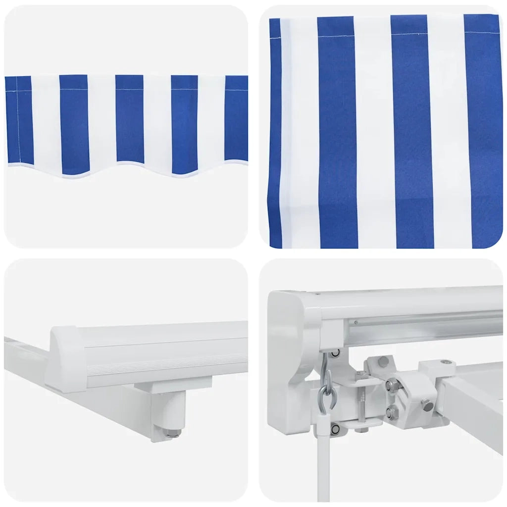 Struttura della tenda Blu e Bianco 350 x 200 cm 3329619