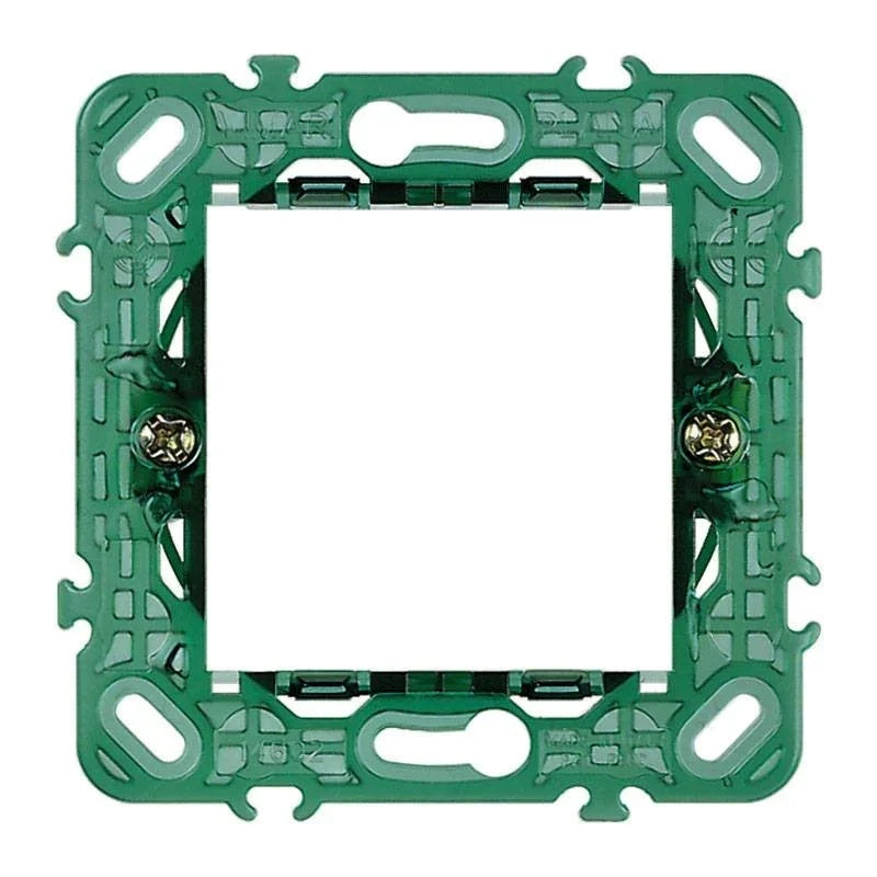 Supporto Vimar Plana 2 moduli con griffe per scatole tonde 14602