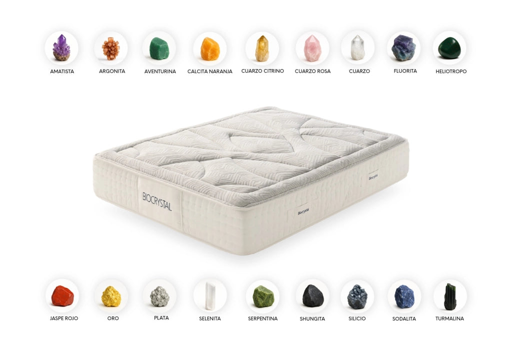 Materasso a molle insacchettate Biocrystal Gold Spring, 30cm, 135x190cm - Moonia