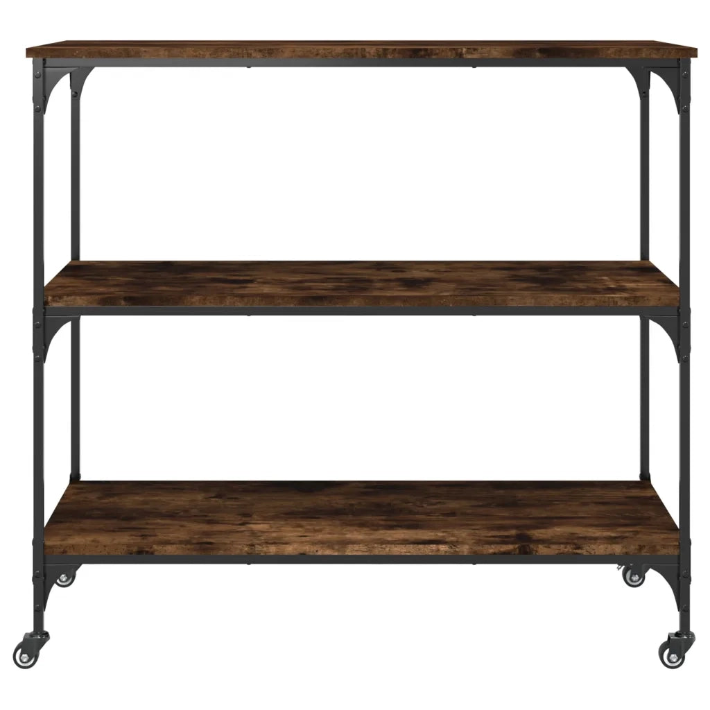 Carrello da Cucina Rovere Fumo 102x50x95 cm Legno Multistrato CFW1172641
