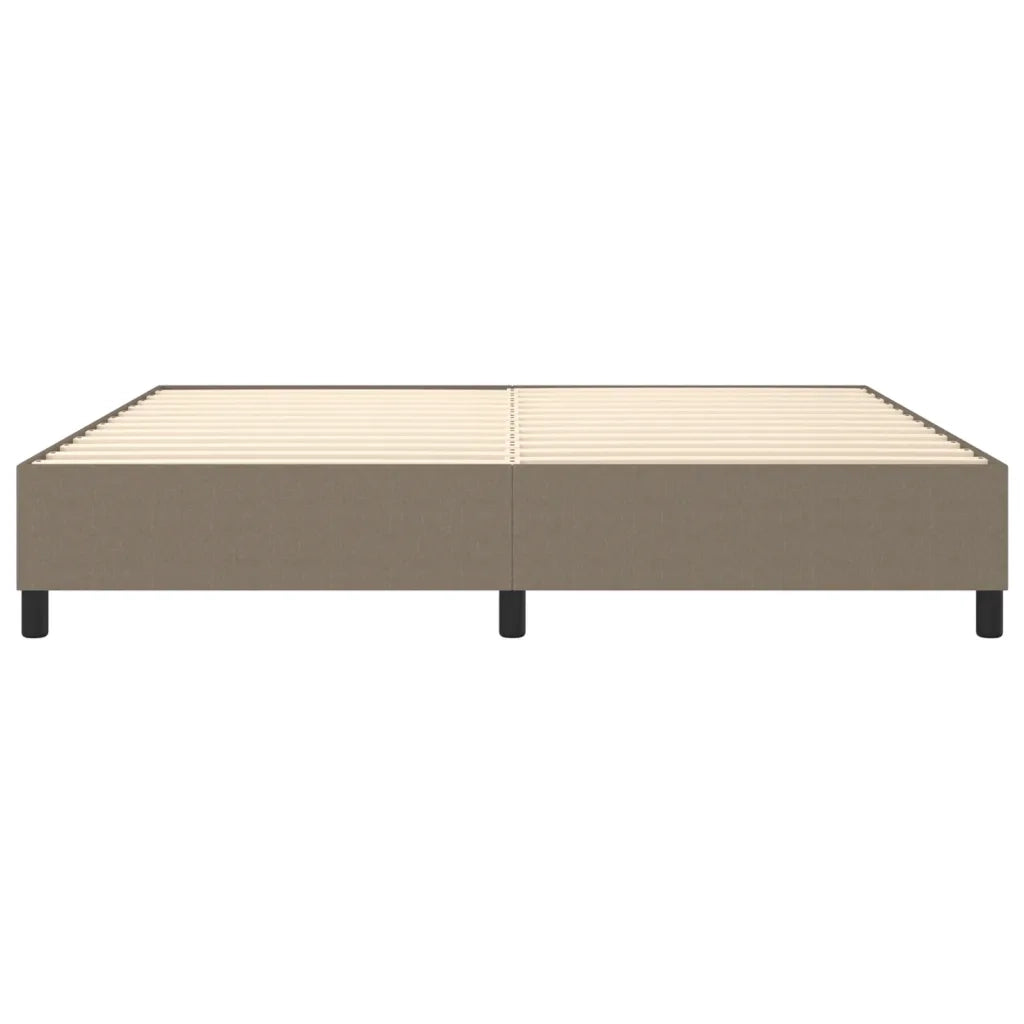 Struttura Letto a Rete a Molle Tortora 200x200 cm in Tessuto 3120890