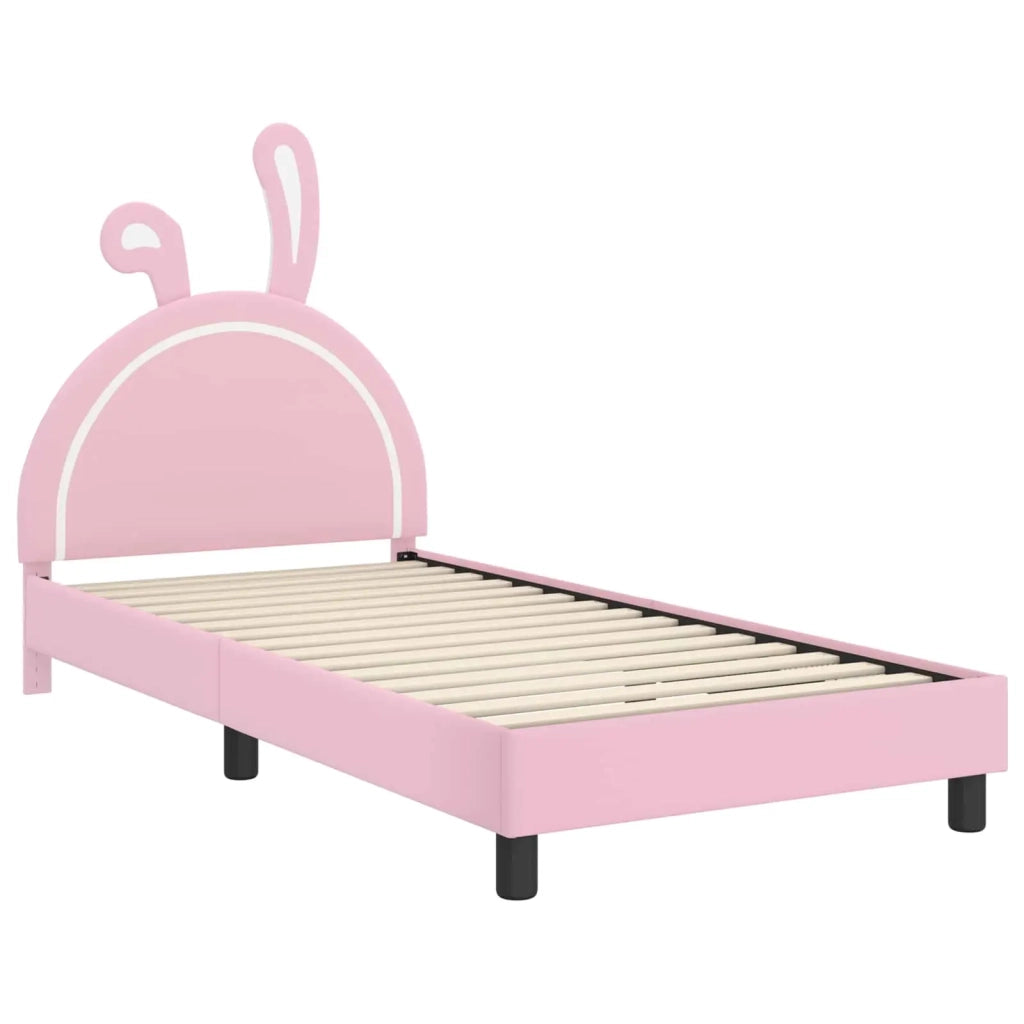 Struttura letto bambini con testata Rosa 90 x 190 cm PU 42011200