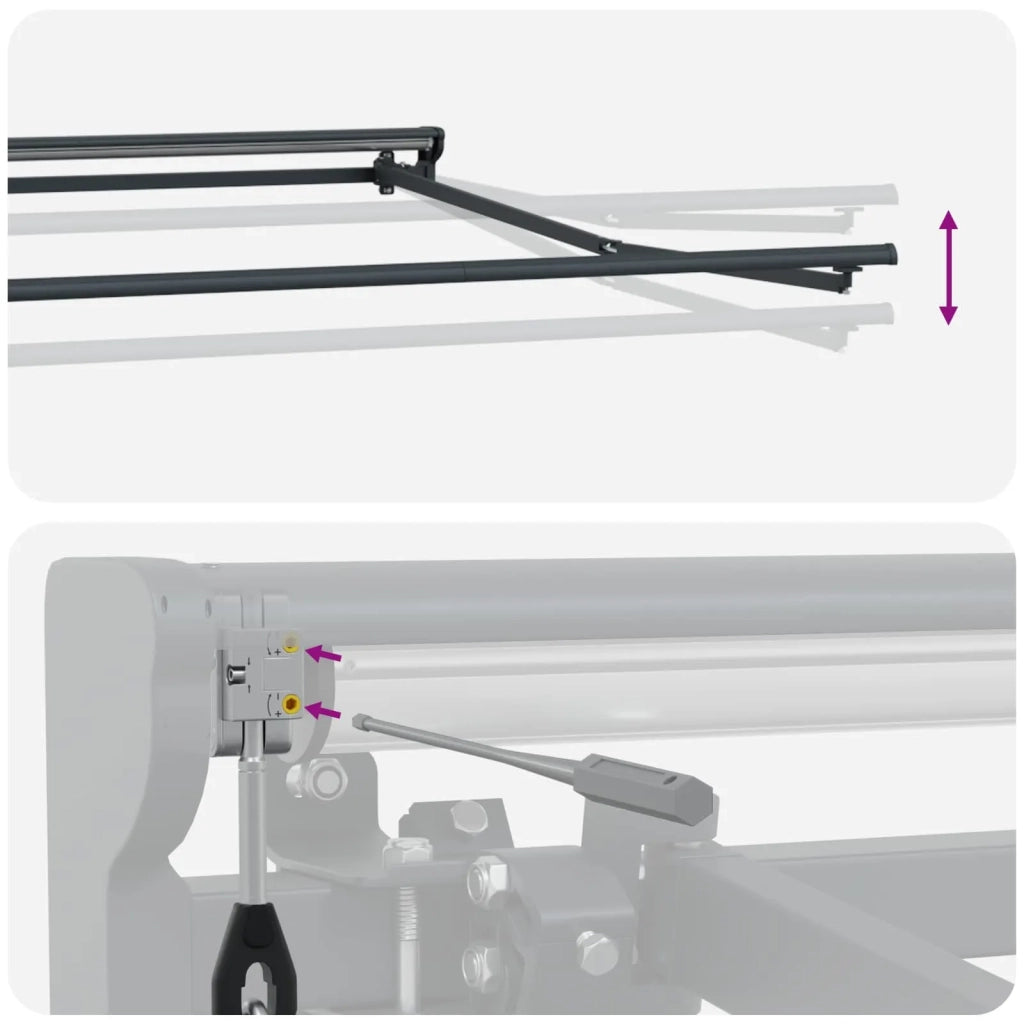 Tettuccio Elettrico Retrattile Bianco e Antracite 4 × 3,5 m 3422068