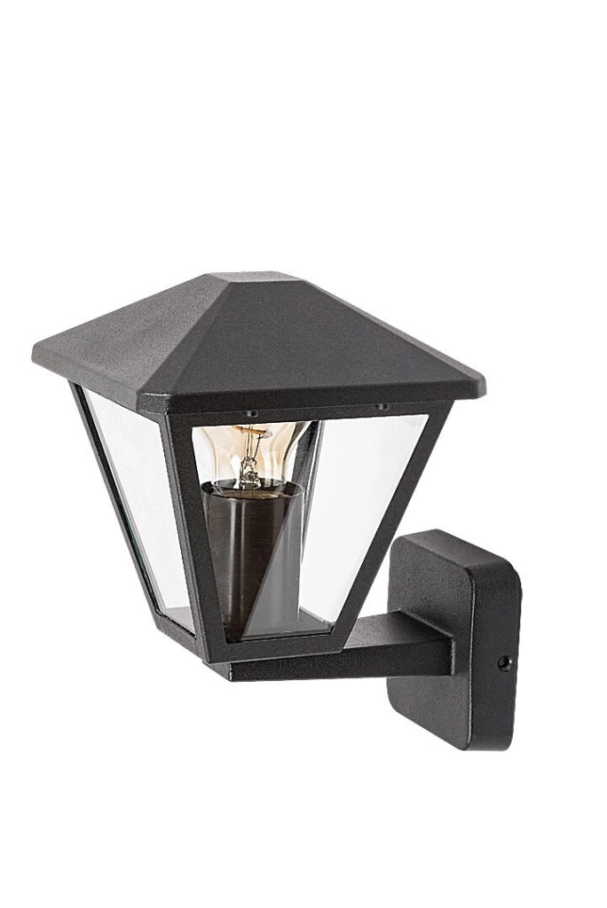 Applique esterna classica Paravento nera E27 IP44 Rabalux