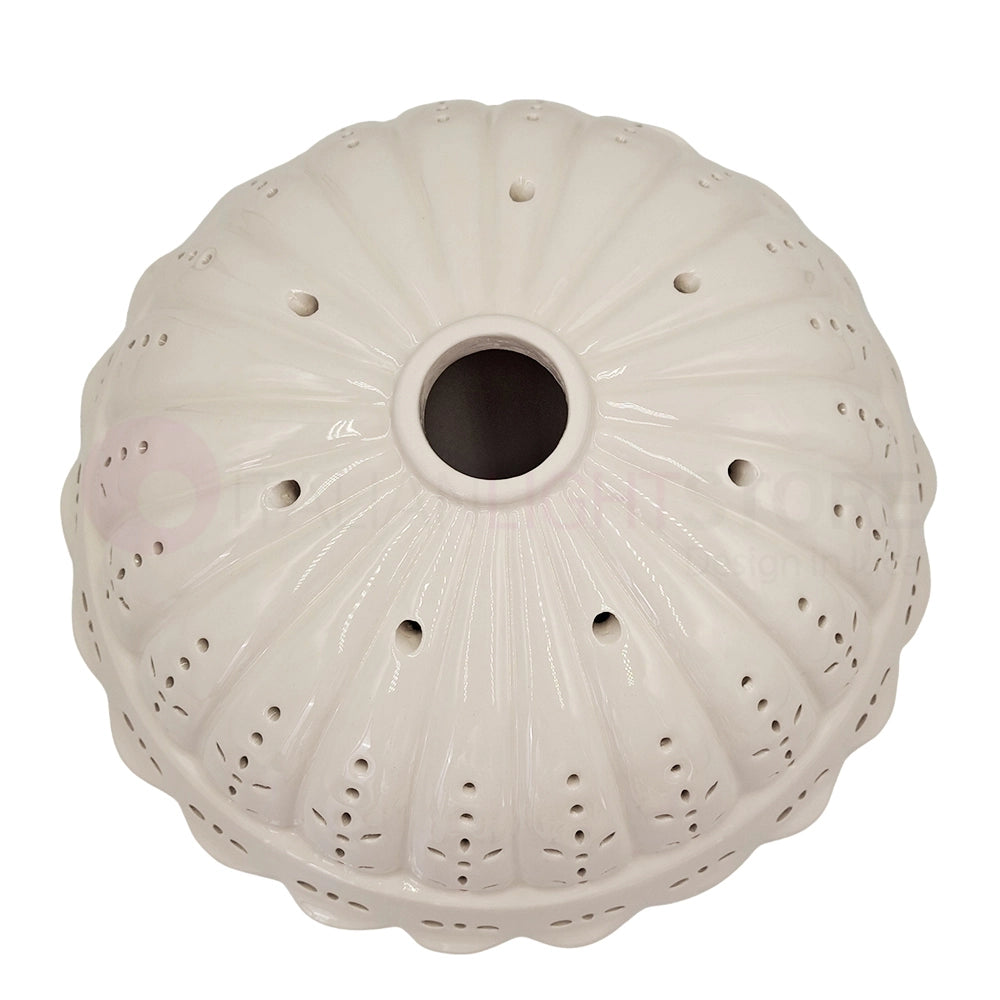 POMARANCE Lampadario a Sospensione Cucina in Ceramica Traforata Ø31