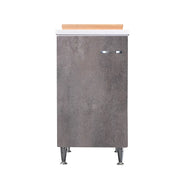 Lavatoio 45x50 corten grigio maniglia destra