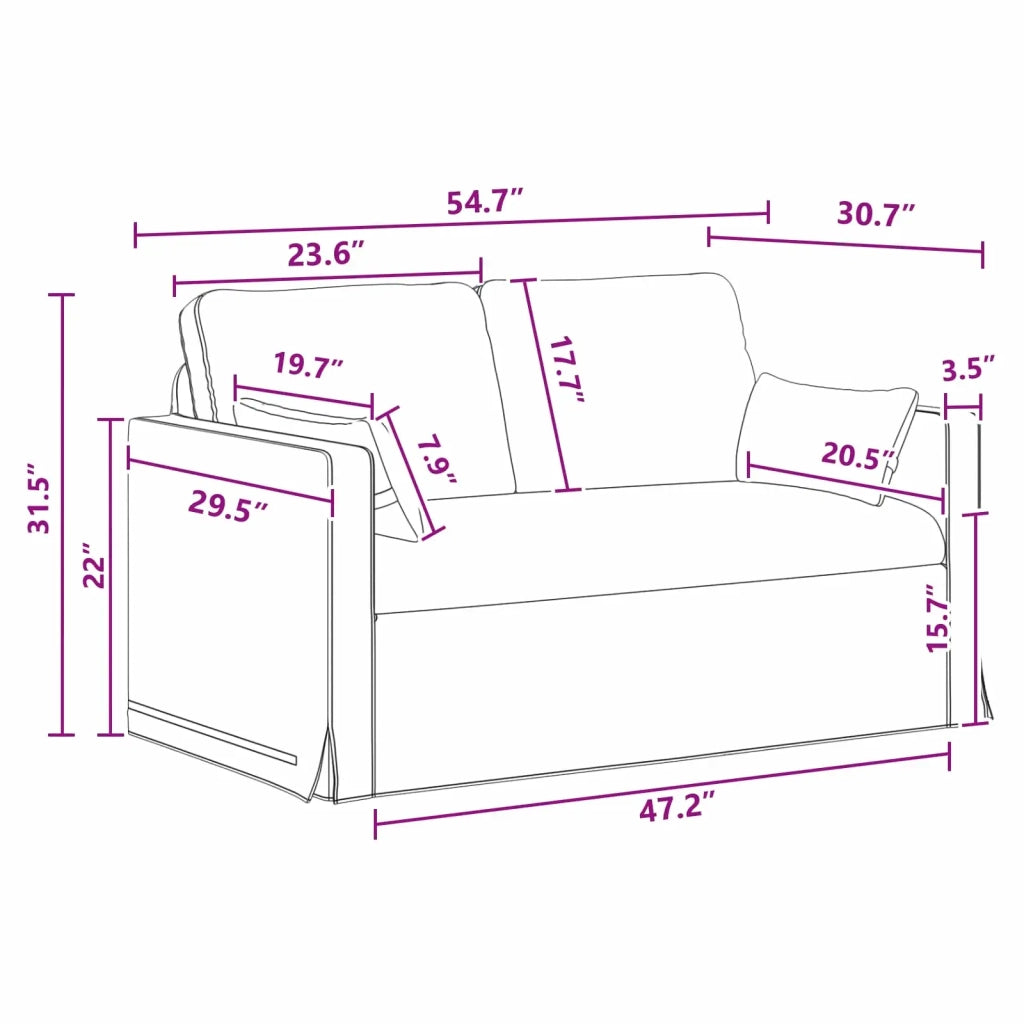 Divano Grigio scuro 139 x 78 x 80 cm Tessuto 42024356