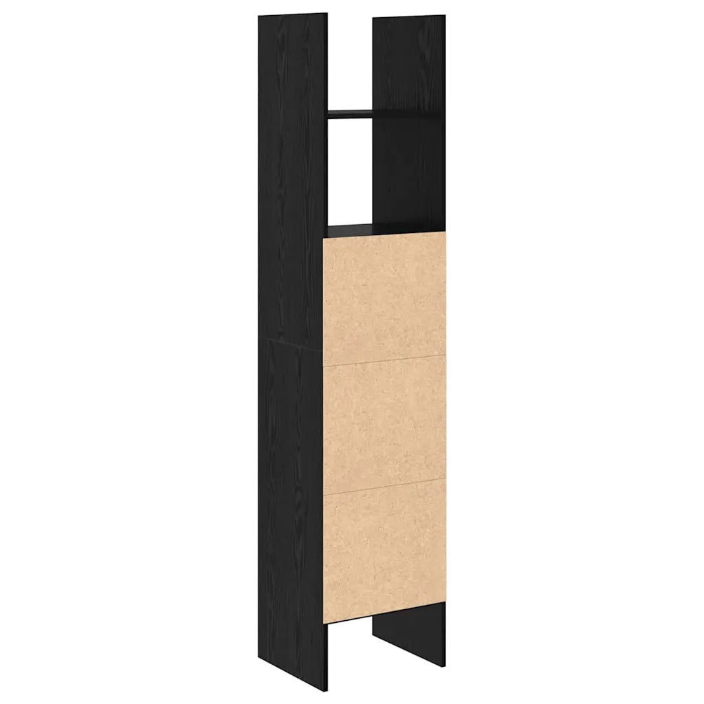 Armadio per Libri Rovere nero 40 x 35 x 180 cm 875441