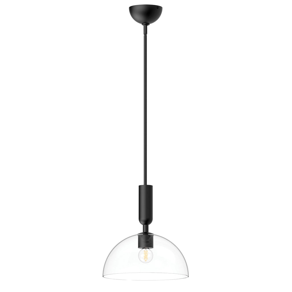 Lampada sospensione JUDE Alora Mood nera vetro E27