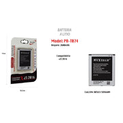 Trade Shop - Batteria Litio Lunga Durata Compatibile Samsung J3 2016 Maxtech 2600mah Pa-t074 -