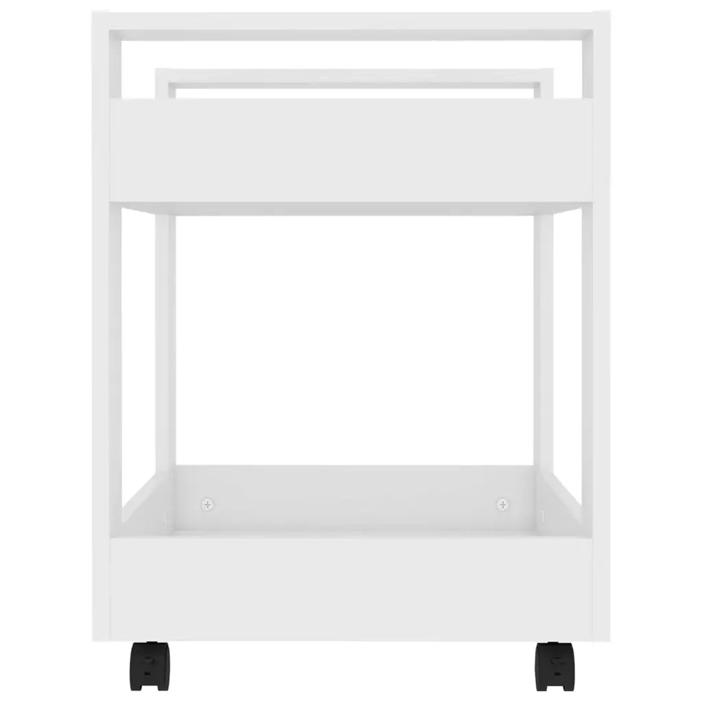 Carrello per Scrivania bianco 60x45x60 cm in Legno Multistrato 816600