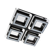 Plafoniera LED Struhm Lipsk 4 luci cromo/nero 25cm