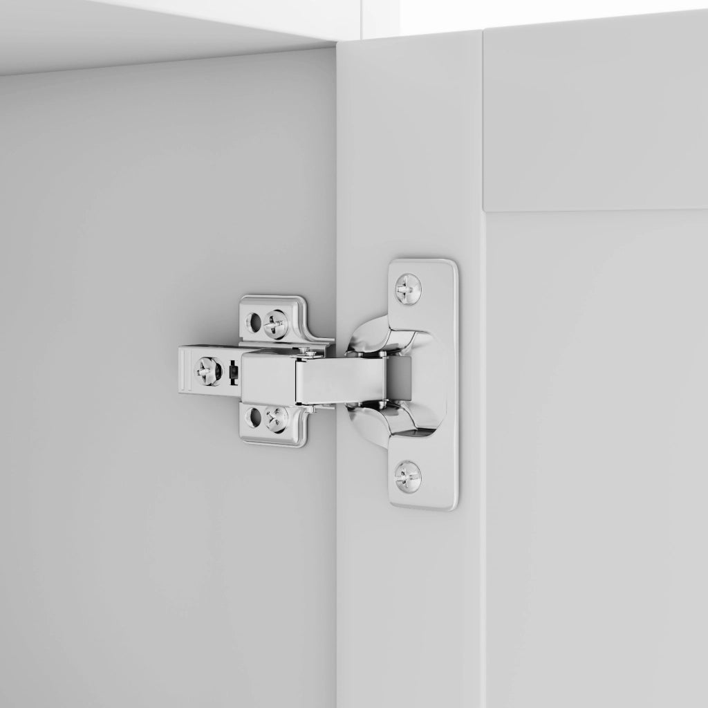 ARMADIO bagno 56 x 25,6 x 167 cm MDF bianco con 3 cassetti