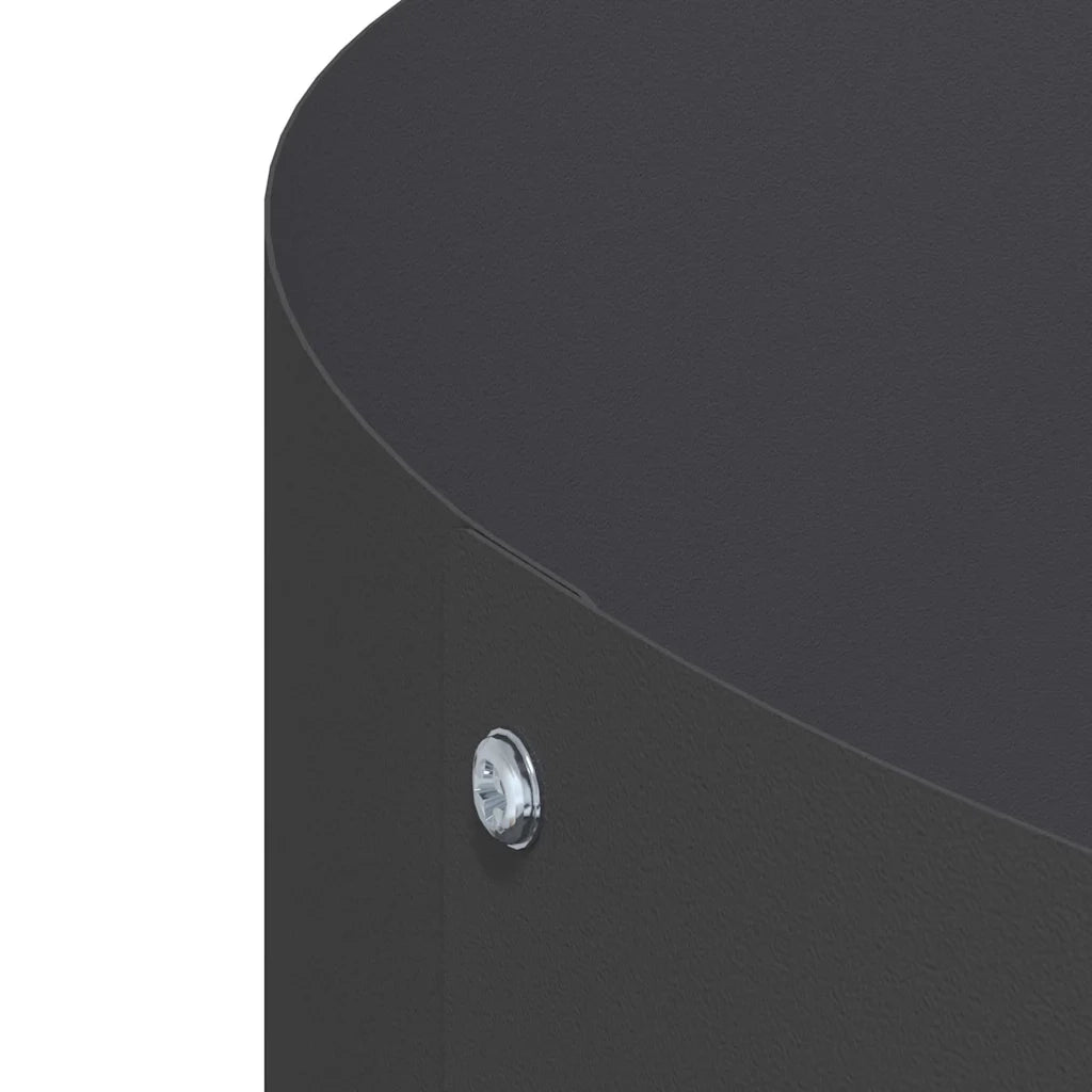 Anello per vaso Nero 40 x 40 x 20 cm Acciaio laminato a freddo 873606