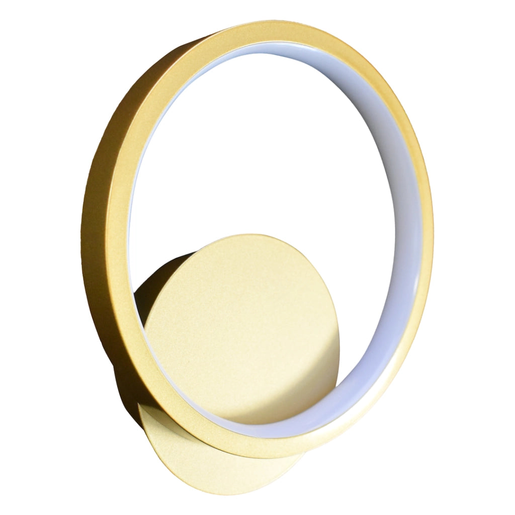 Applique moderna anello Ø20 LED 7W 4000K oro Milagro