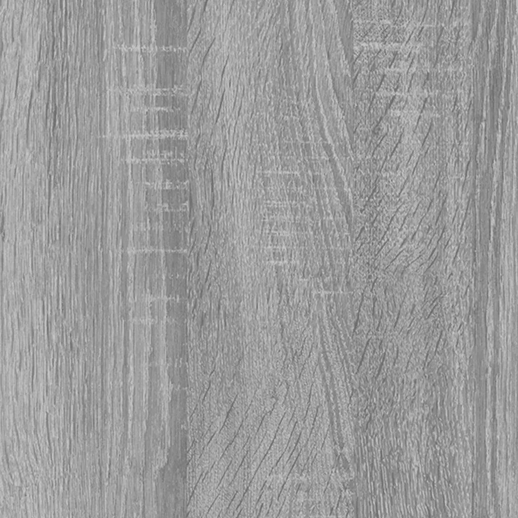 Mobile porta CD multifunzionale per soggiorno/ufficio 100 x 23 x 89,5 cm legno composito grigio 02_0048171