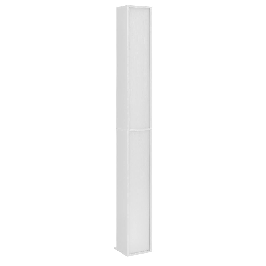 Scaffale a Colonna Tynset con 12 Scomparti per CD DVD 175x20x20 cm Bianco [en.casa]