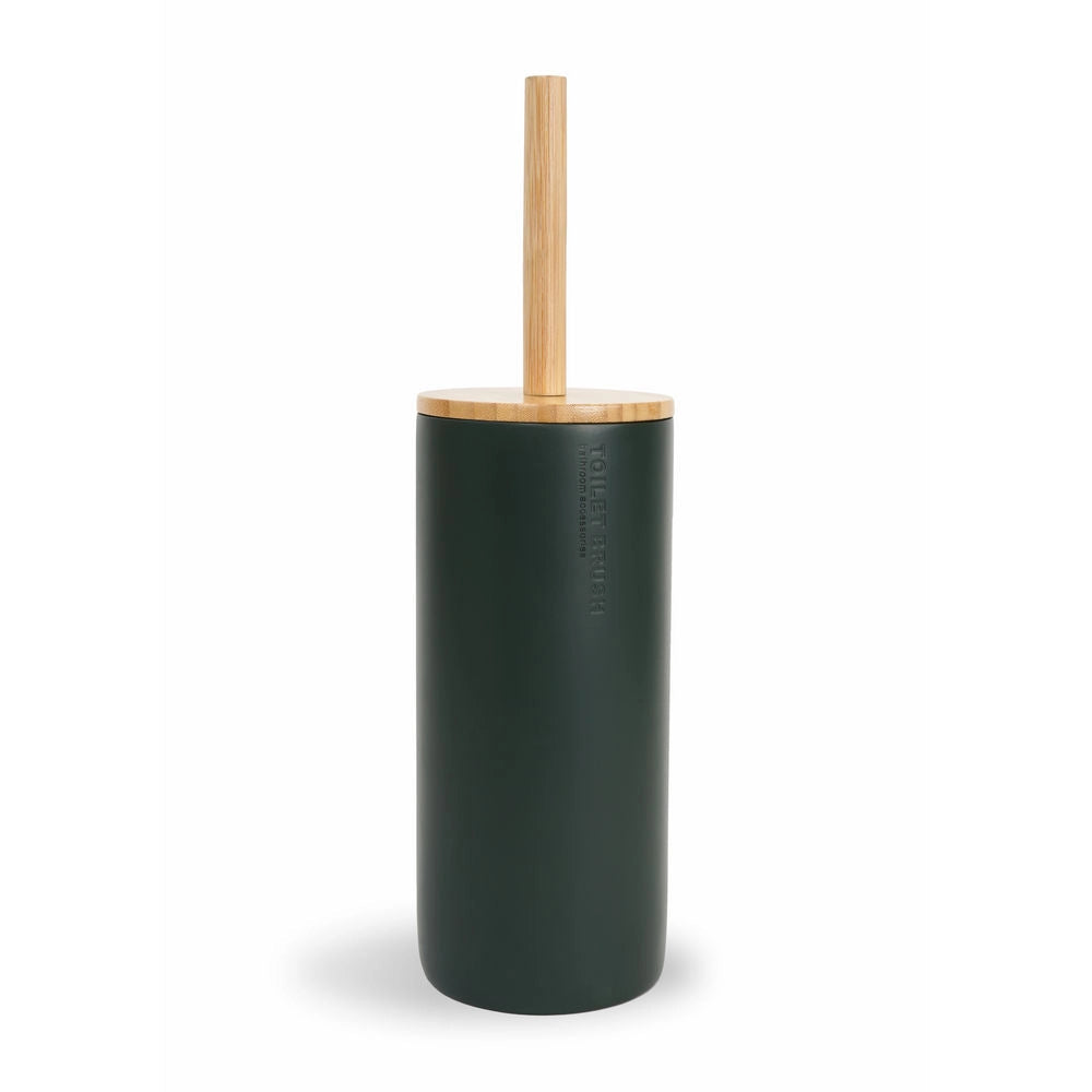 Porta Scopino Verde in Bambù Accessori Bagno Annika