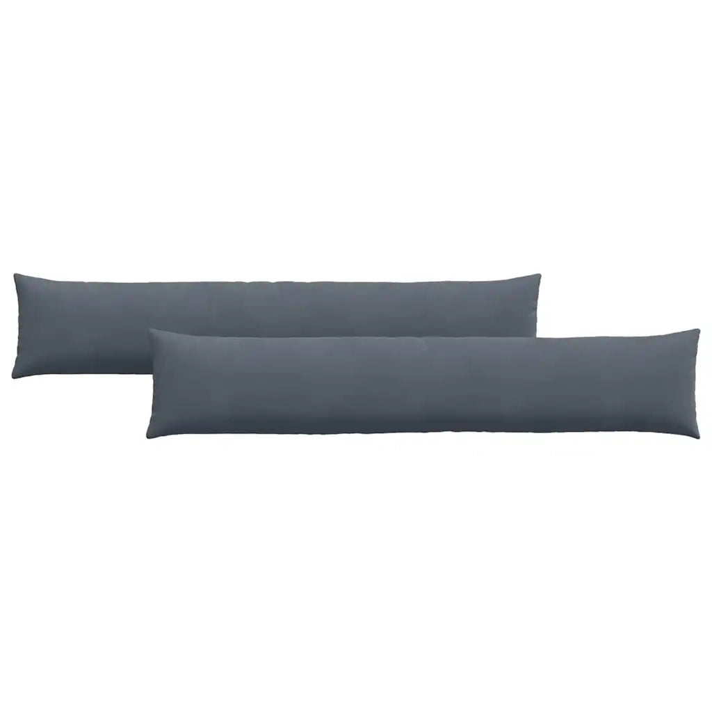 Cuscini da Divano 2 pz-Set di 2 Cuscini per Sofa Grigio scuro 200 x 40 cm 333298