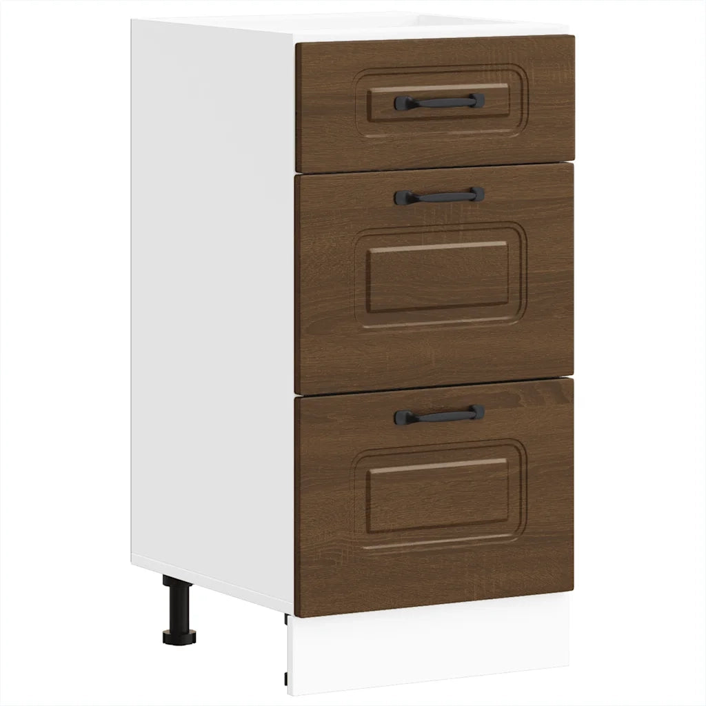 Base da Cucina Kalmar Rovere Marrone in Legno Multistrato 854247