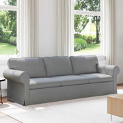 Divano Grigio chiaro 245 x 82 x 80 cm Tessuto 42024320