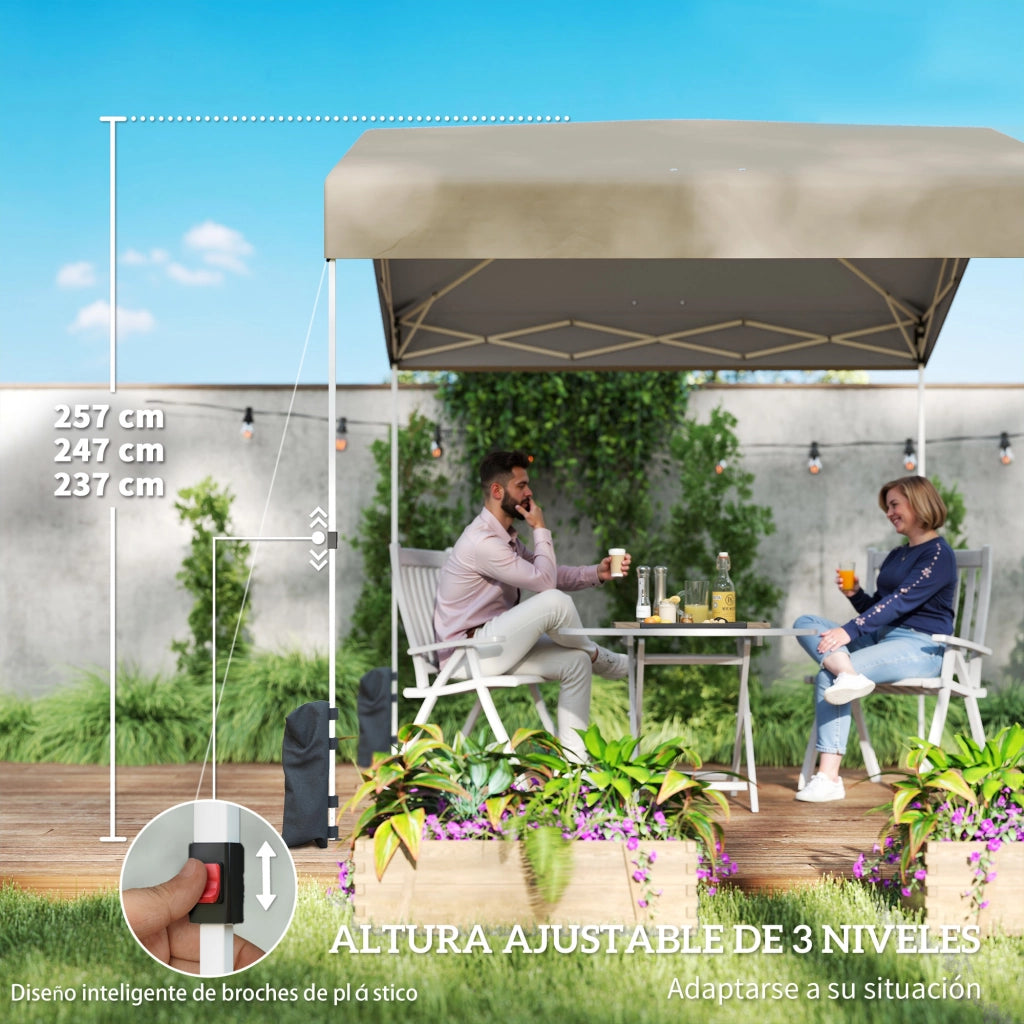 Tenda da Giardino Pieghevole ¨C Minimal ¨C Beige 240x240 cm