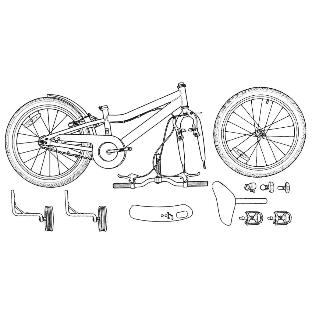 Bicicletta per Bambini 14 Pollici per bambini da 3 a 5 anni 42009200