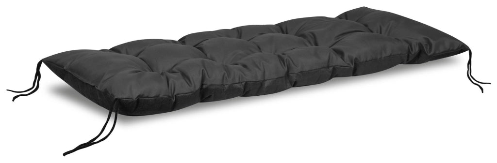 Cuscino da giardino AIO FACTORY 120x40 cm impermeabile nero per panca in pallet
