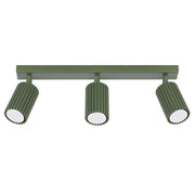 Lampada da soffitto KARBON 3L verde oliva