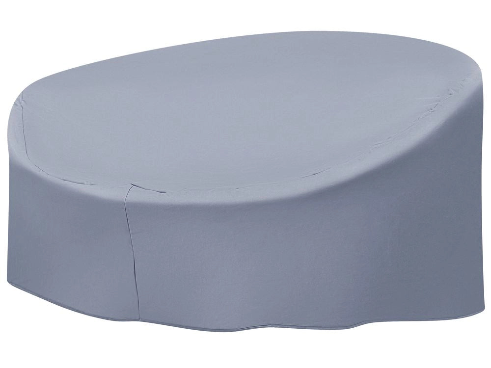 Copertura per mobili da giardino Tessuto rivestito in PVC grigio 165 x 140 x 75 cm