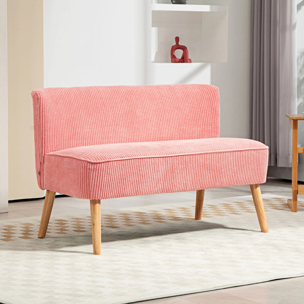 Divano 2 posti ¨C Minimal ¨C rosa, 117x56.5x77 cm