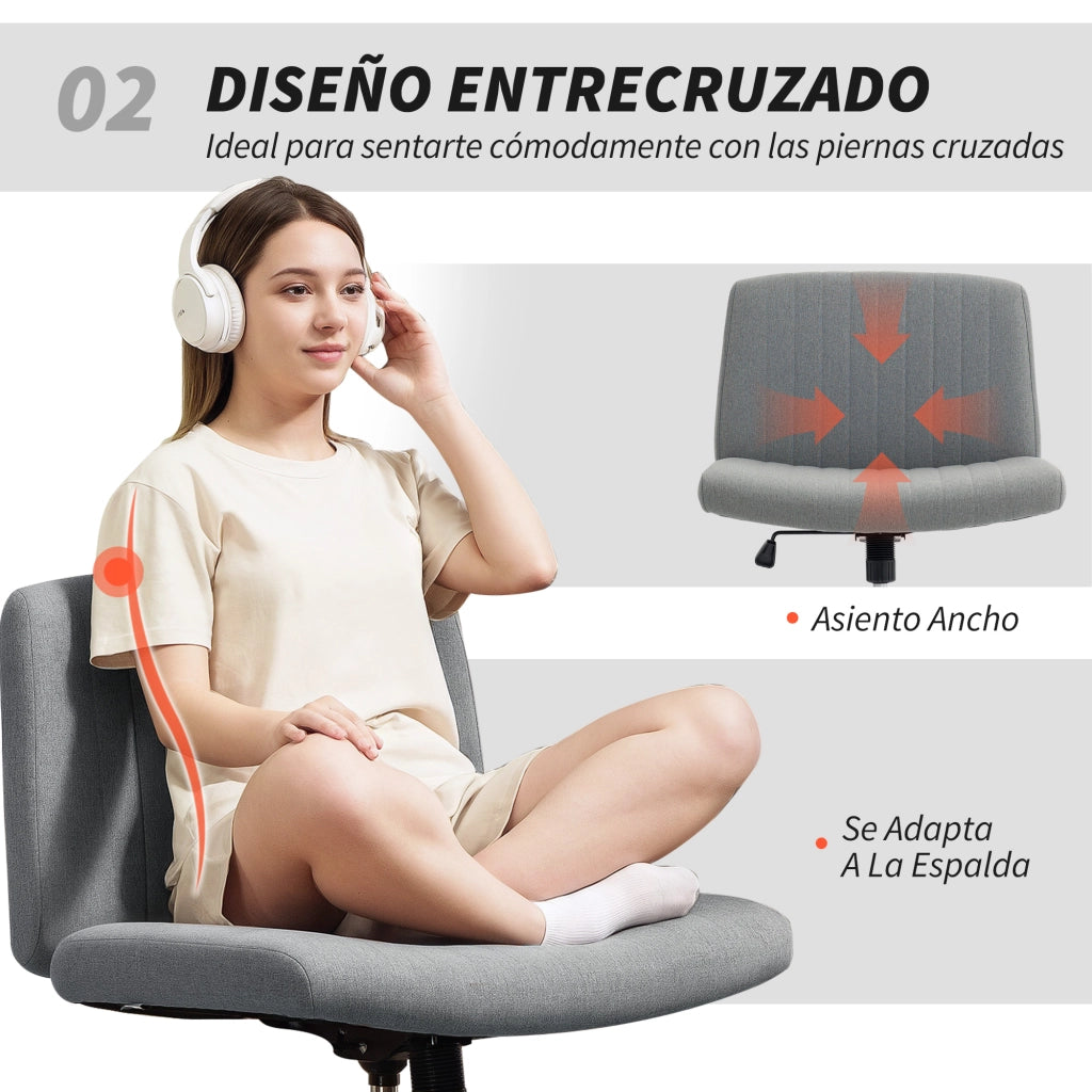 Sedia da ufficio basculante senza braccioli ¨C Minimal ¨C Grigio