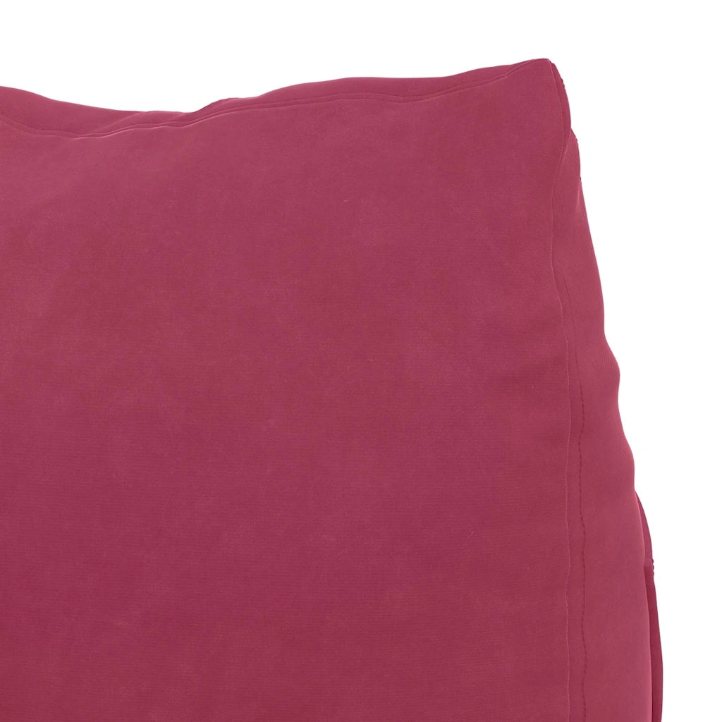 Cuscino per Schiena Rosso Vino 45 x 20 x 35 cm Tessuto in Cords 42015024