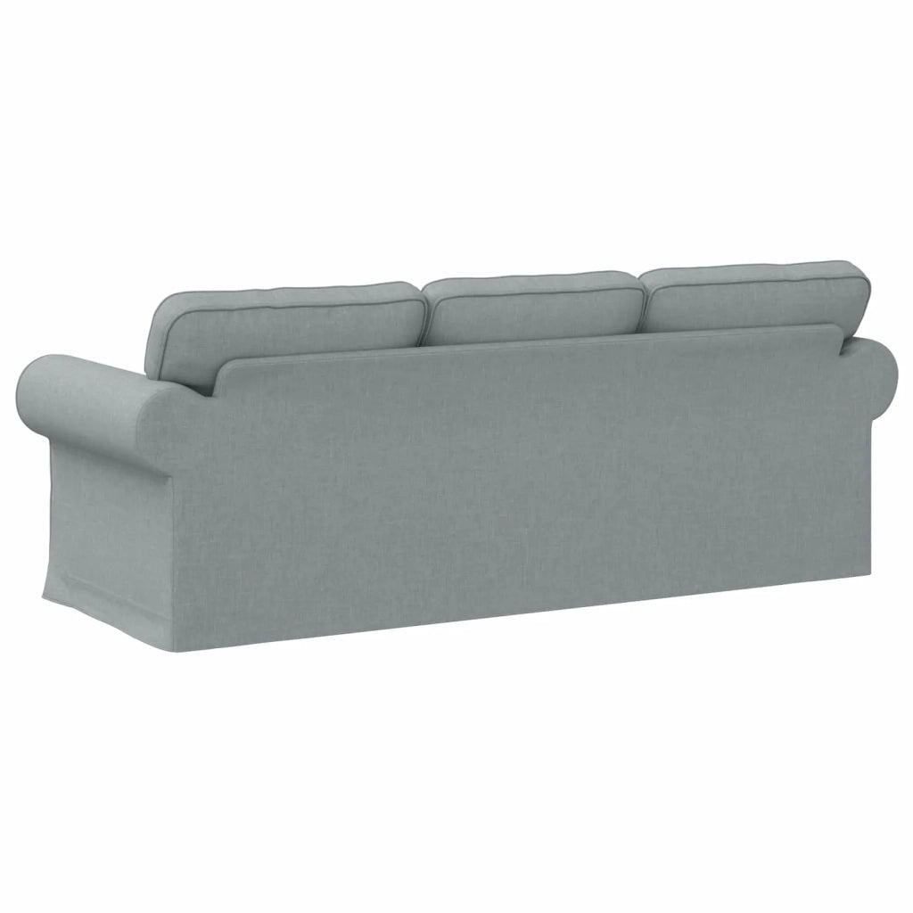 Divano Grigio chiaro 215 x 82 x 80 cm Tessuto 42024313