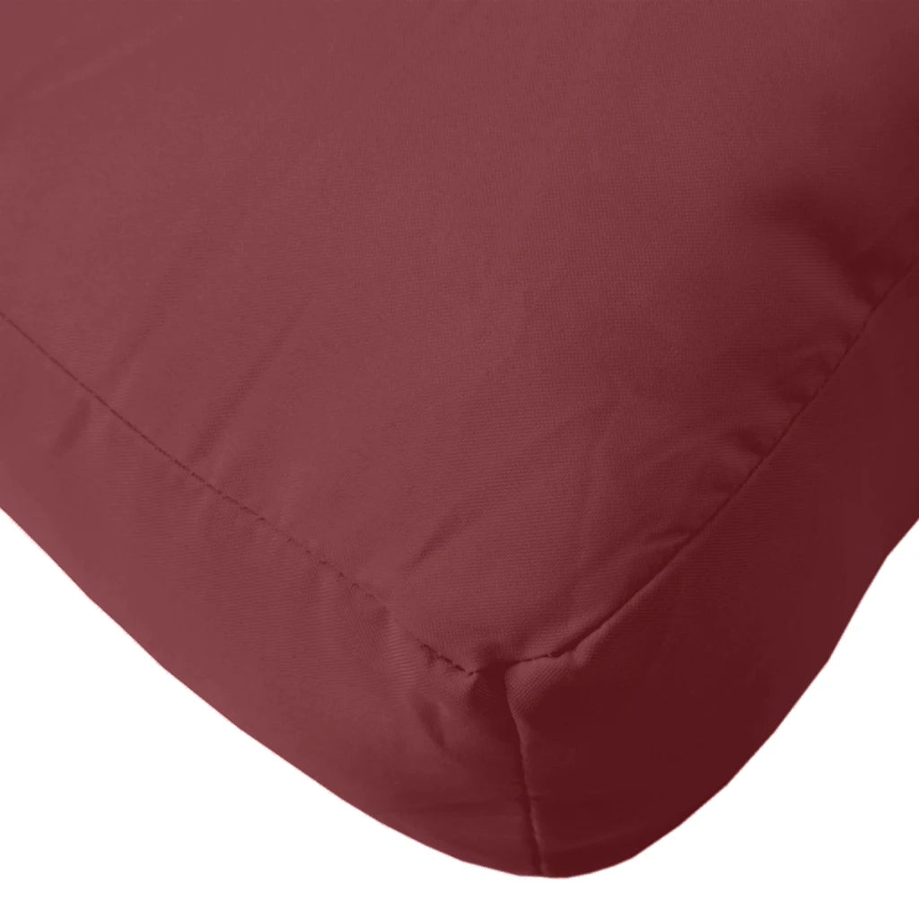 Cuscino per Pallet Rosso Vino Mélange 60x60x9,5 cm in Tessuto 4002672