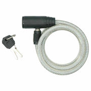 Trade Shop - Catena Sicurezza Antifurto Bici Bicicletta Lucchetto 2 Chiavi Acciaio 8 X 1200mm -