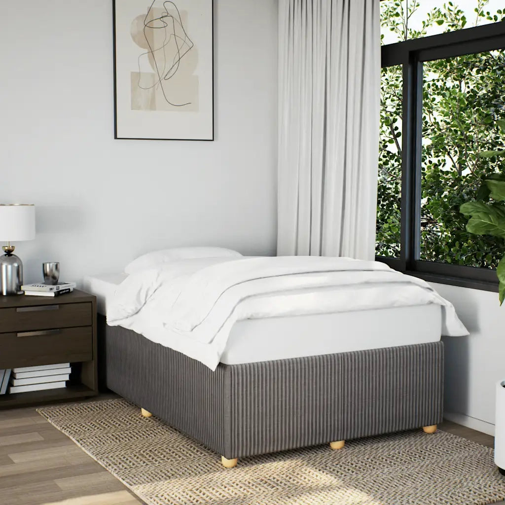 Letto matrimoniale | Letto per adulti | Giroletto senza Materasso Tortora 120x200 cm Tessuto