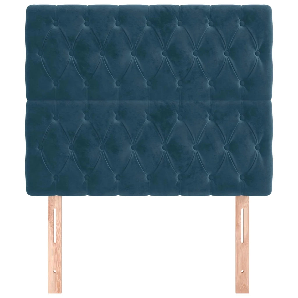 Testiera Blu Scuro 100x7x118/128 cm Velluto 3116714