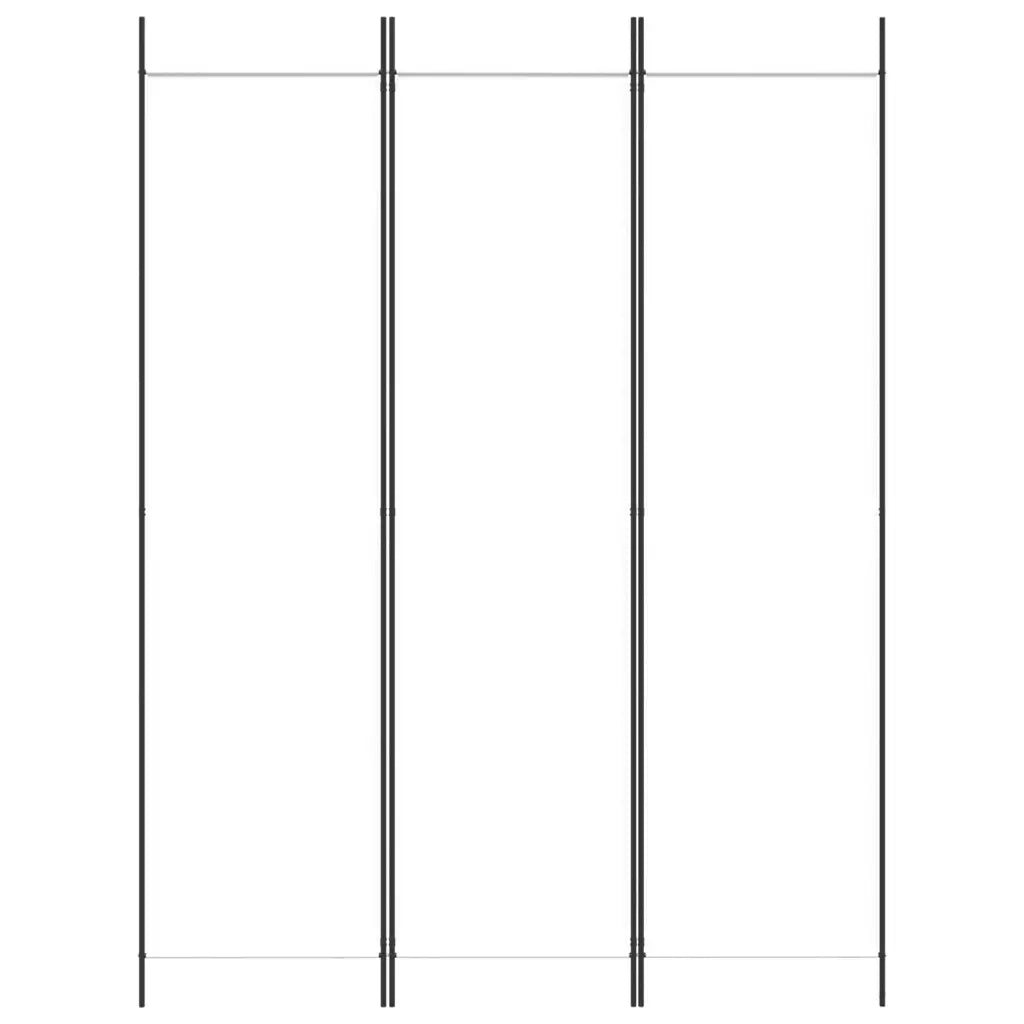 Divisorio Ambienti | Divider per stanze | Paravento a 3 Pannelli bianco 150x200 cm in Tessuto