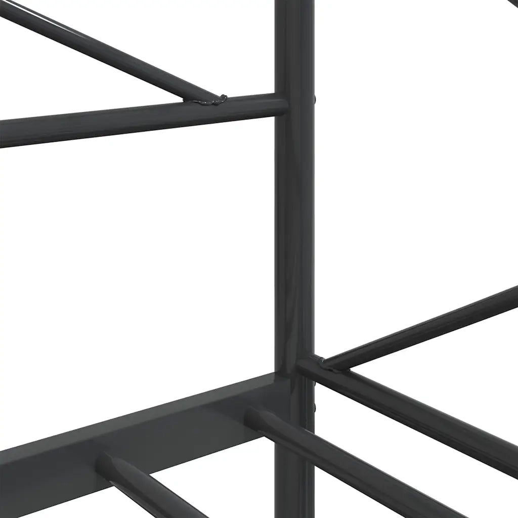 Dormeuse senza Materasso Nero 80x200 cm in Acciaio 4104666