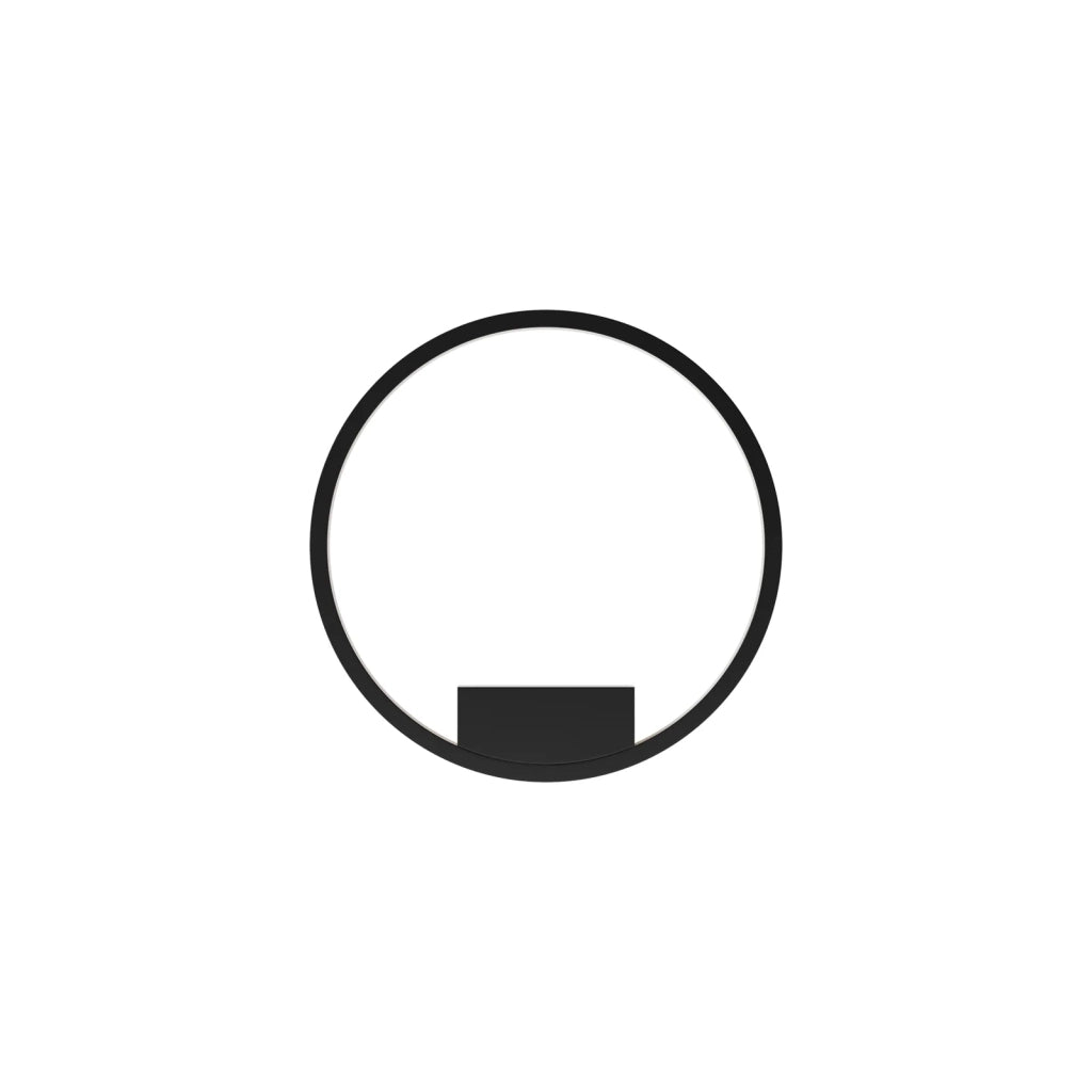 Maytoni Applique moderna Rim 1 luce LED integrato nero alluminio