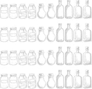 Set di 40 Bladwijzers in Transparenza con Fiori Secchi - Accessori per la Lettura - Ideali per Matrimoni e Regali - Esperienza Naturale - Marcatori per la Lettura